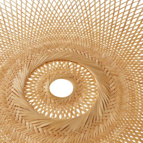 Ezia 130cm Diameter Openwork Bamboo Ceiling Light Shade - LA REDOUTE INTERIEURS - Modalova