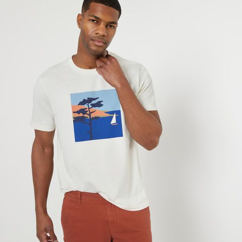 Printed Cotton T-Shirt with Crew Neck and Short Sleeves - LA REDOUTE COLLECTIONS - Modalova