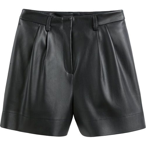 Faux Leather Shorts with Pleat Front - LA REDOUTE COLLECTIONS - Modalova