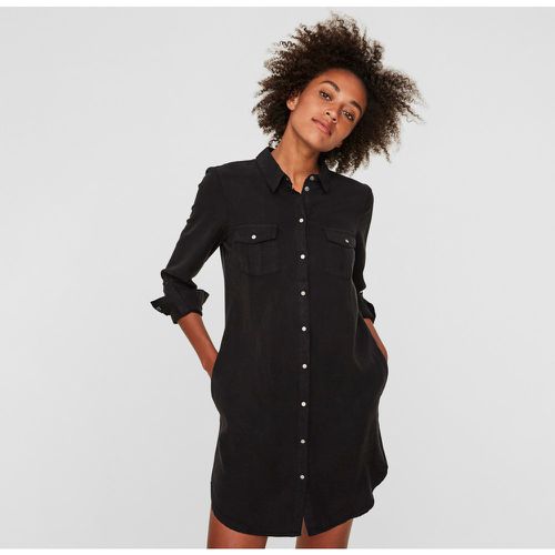 Button-Through Mini Shirt Dress with Long Sleeves - Vero Moda - Modalova