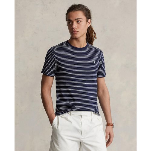 Striped Cotton Fitted T-Shirt with Short Sleeves - Polo Ralph Lauren - Modalova