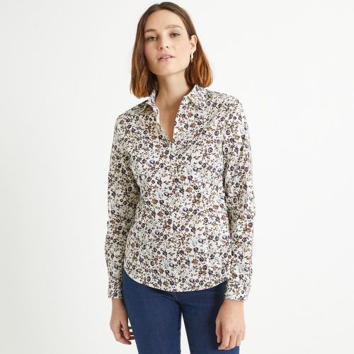 Floral Shirt in Cotton Mix with Long Sleeves - Anne weyburn - Modalova