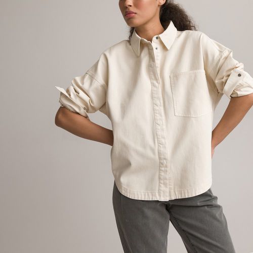 Cotton Boyfriend Shirt with Long Sleeves - LA REDOUTE COLLECTIONS - Modalova
