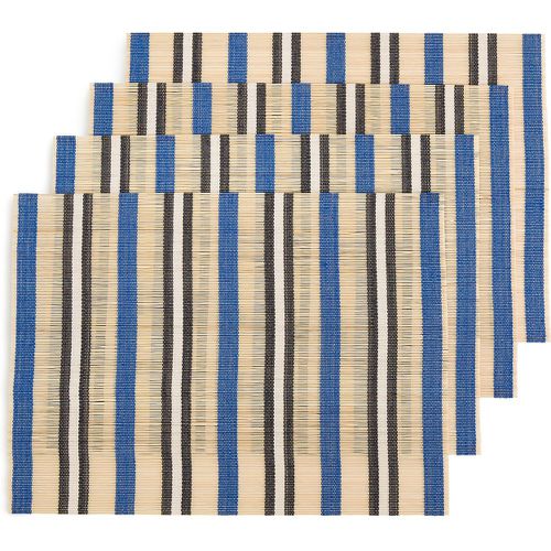 Set of 4 Retan Striped Rectangular Bamboo Placemats - LA REDOUTE INTERIEURS - Modalova