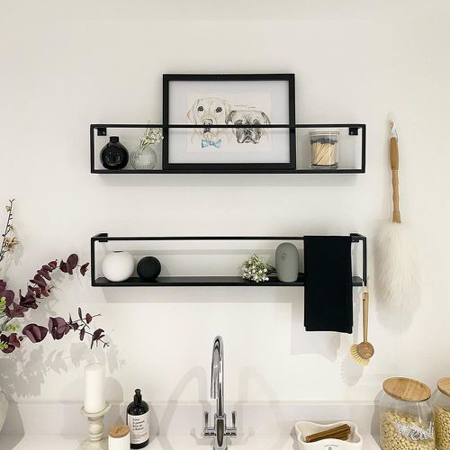 Set of 2 Hiba L50cm Metal Wall Shelves - LA REDOUTE INTERIEURS - Modalova