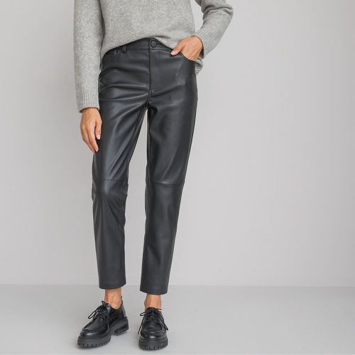 Faux Leather Trousers in Slim Fit, Length 27.5" - LA REDOUTE COLLECTIONS - Modalova