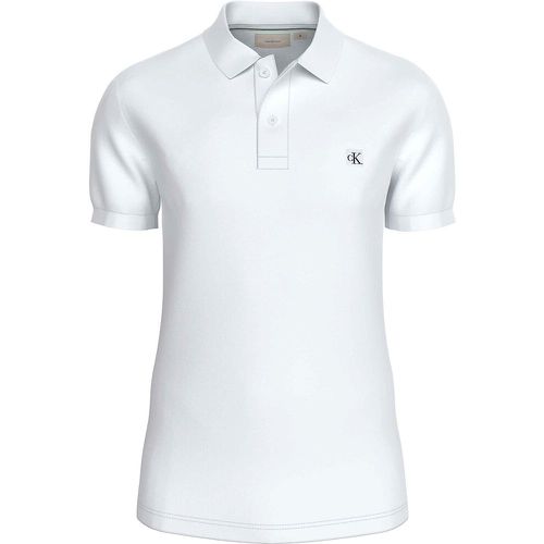 Embroidered Logo Polo Shirt in Cotton and Slim Fit - Calvin Klein Jeans - Modalova