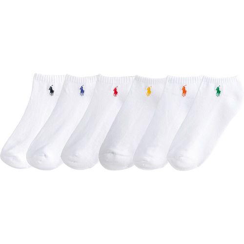 Pack of 6 Pairs of Socks in Cotton - Polo Ralph Lauren - Modalova