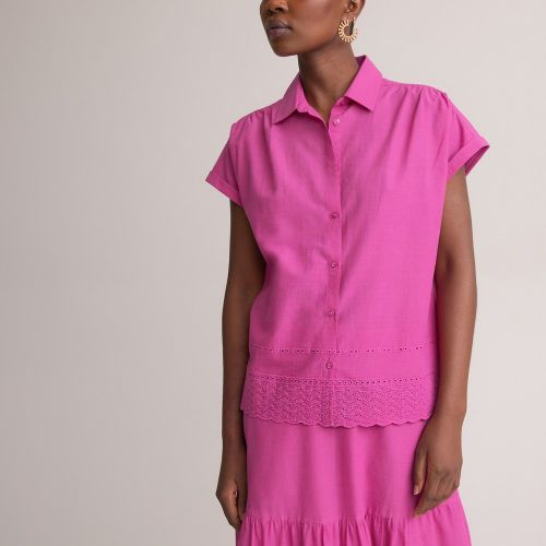 Cotton Broderie Anglaise Blouse with Short Sleeves - Anne weyburn - Modalova