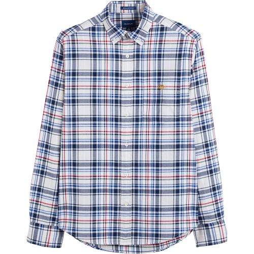 Checked Cotton Twill Shirt - Gant - Modalova
