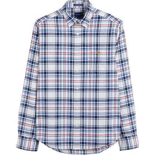 Checked Cotton Twill Shirt - Gant - Modalova