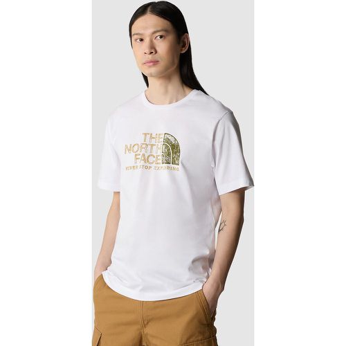 Rust 2 Cotton T-Shirt with Logo Print and Short Sleeves - The North Face - Modalova