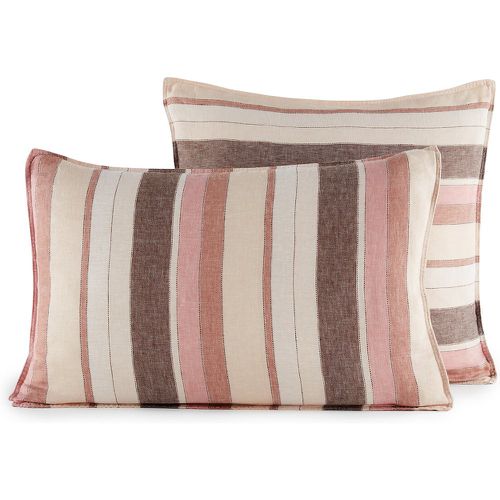 Calla Striped Dyed Woven 100% Washed Linen Pillowcase - AM.PM - Modalova