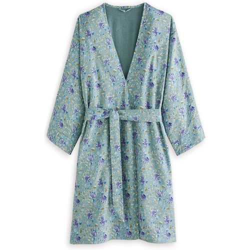 Betsy Floral Terry Towelling 100% Cotton Kimono Bathrobe - LA REDOUTE INTERIEURS - Modalova