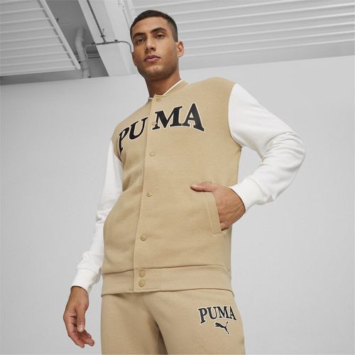 Squad Buttoned Bomber Jacket in Cotton Mix - Puma - Modalova