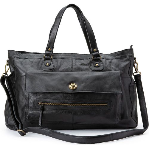 Totally Royal Leather Handbag - Pieces - Modalova