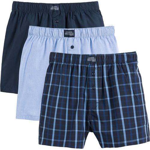 Pack of 3 Detailed Boxers in Organic Cotton - LA REDOUTE COLLECTIONS - Modalova