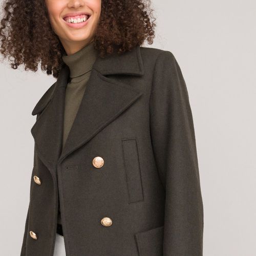 Signatures Anton Short Pea Coat in Recycled Wool Mix - LA REDOUTE COLLECTIONS - Modalova