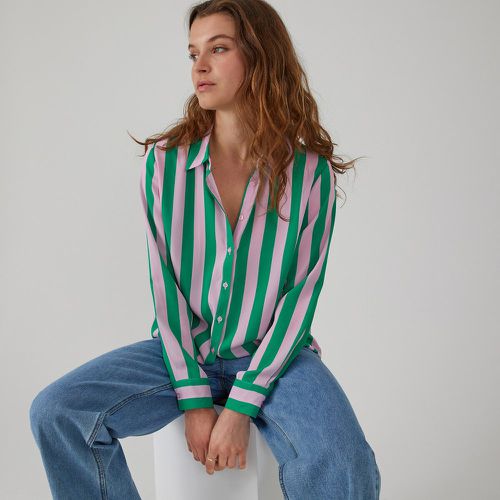 Striped Draping Shirt with Long Sleeves - LA REDOUTE COLLECTIONS - Modalova