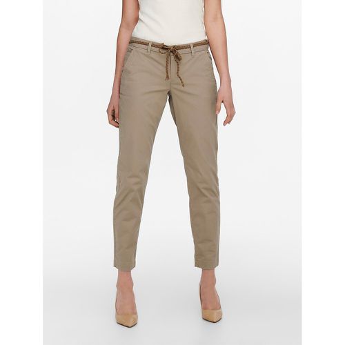 Cotton Belted Chinos - Only - Modalova
