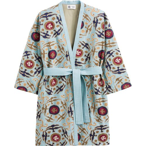 Embroidered Velvet Kimono Jacket - LOUISE MISHA X LA REDOUTE - Modalova