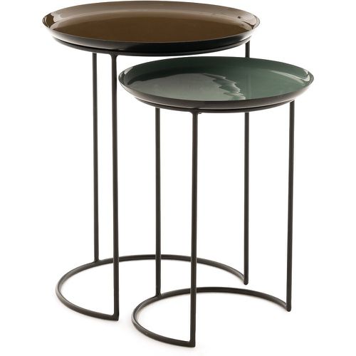 Set of 2 Tivara Round Nesting Side Tables in Steel - LA REDOUTE INTERIEURS - Modalova