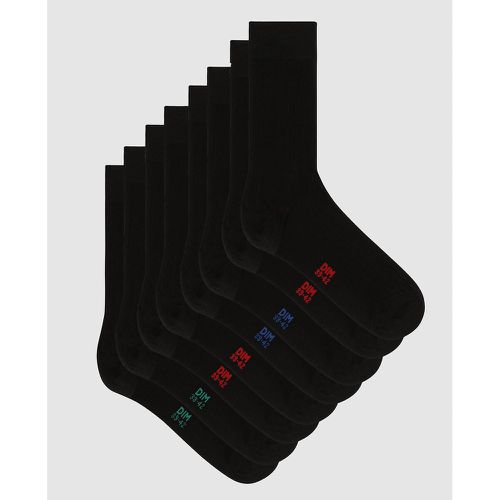 Pack of 4 Pairs of Crew Socks in Cotton Mix - Dim - Modalova