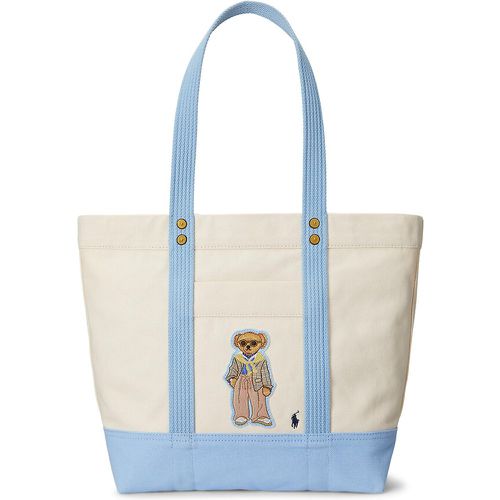Polo Bear Tote Bag in Cotton Canvas, Medium - Polo Ralph Lauren - Modalova
