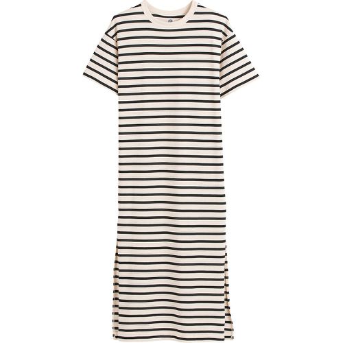 Striped Cotton T-Shirt Dress - LA REDOUTE COLLECTIONS - Modalova