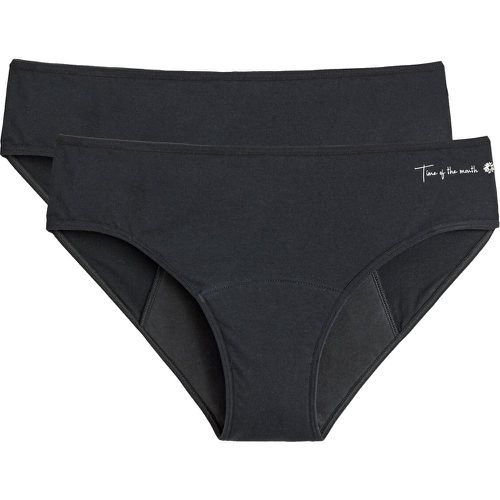 Pack of 2 Period Knickers in Cotton, Heavy Flow - LA REDOUTE COLLECTIONS - Modalova