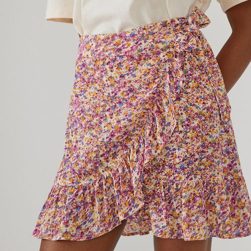 Ruffled Wrapover Mini Skirt in Floral Print - LA REDOUTE COLLECTIONS - Modalova