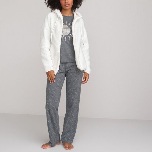 Cotton 3-Piece Pyjamas with Fleece Jacket - LA REDOUTE COLLECTIONS - Modalova