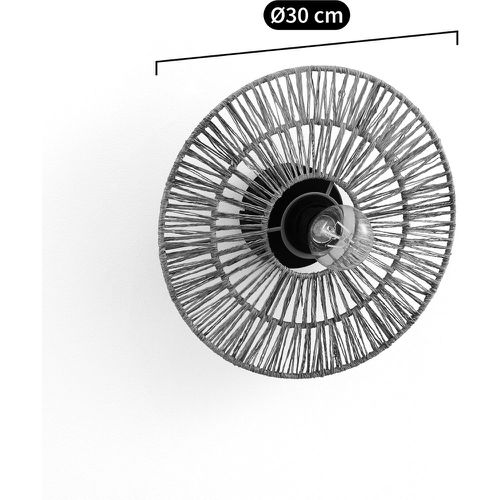 Yaku 30cm Diameter Round Hemp or Woven Paper Wall Light - LA REDOUTE INTERIEURS - Modalova