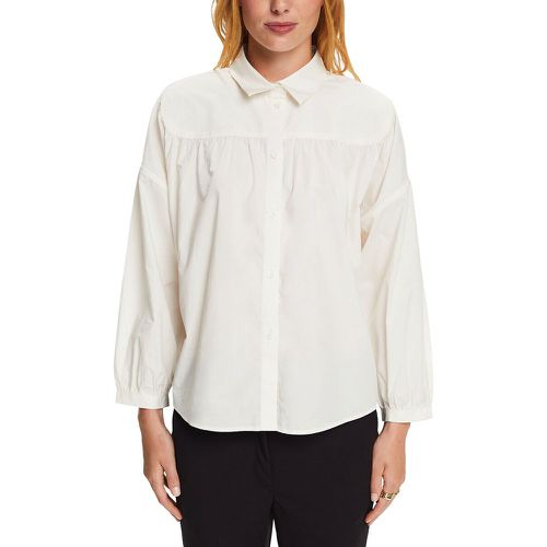 Cotton Gathered Shirt - Esprit - Modalova