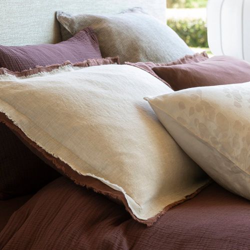 Alhanasia Double Fringe 100% Washed Linen Pillowcase - AM.PM - Modalova