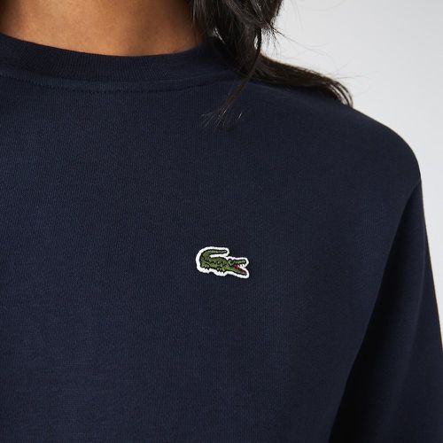 Embroidered Chest Logo Sweatshirt in Cotton Mix with Crew Neck - Lacoste - Modalova