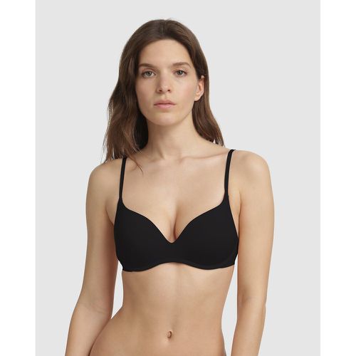 Padded lace triangle bra in Black Fais-Moi Une Fleur