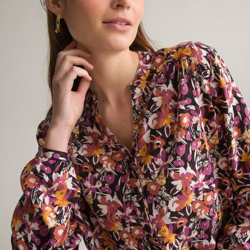 Printed Grandad Collar Tunic with Long Sleeves - Anne weyburn - Modalova