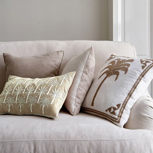 Siwa 45 x 45cm Embroidered Linen & Cotton Cushion Cover - LA REDOUTE INTERIEURS - Modalova