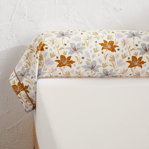 Lizzie Floral 100% Cotton Satin 200 Thread Count Bolster Pillowcase - LA REDOUTE INTERIEURS - Modalova