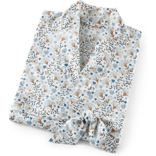 Kalyan Floral 100% Cotton Voile Kimono Bathrobe - LA REDOUTE INTERIEURS - Modalova