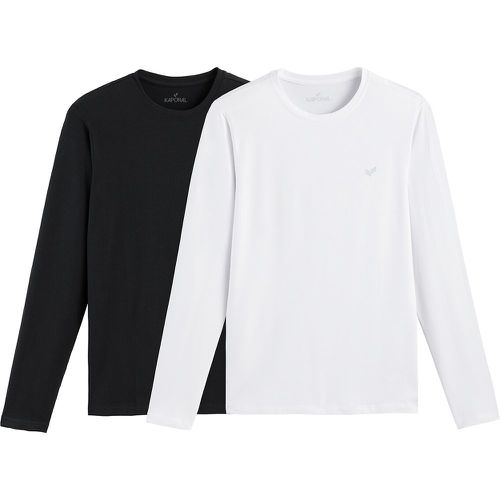 Pack of 2 T-Shirts in Cotton with Crew Neck and Long Sleeves - KAPORAL - Modalova