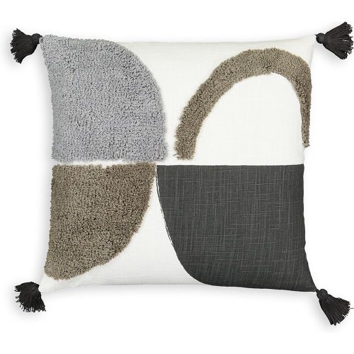 Comoe Graphic Tufted Tassel Cotton Cushion Cover - LA REDOUTE INTERIEURS - Modalova