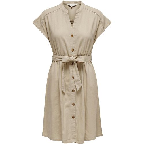 Linen Mix Mini Dress - Only - Modalova