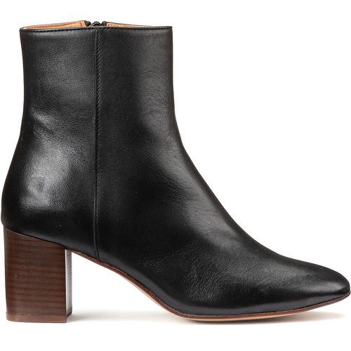 Les Signatures - Leather Ankle Boots with Block Heel - LA REDOUTE COLLECTIONS - Modalova