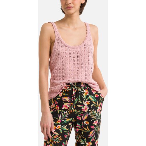 Openwork Knitted Vest Top in Cotton Mix - Only - Modalova