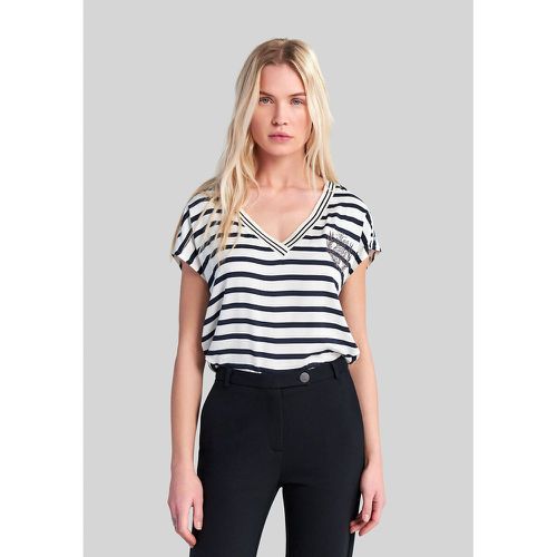 Breton Striped T-Shirt with Cap Sleeves - IKKS - Modalova