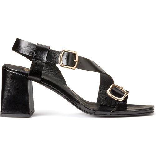 Leather Buckled Sandals with High Heel - LA REDOUTE COLLECTIONS - Modalova