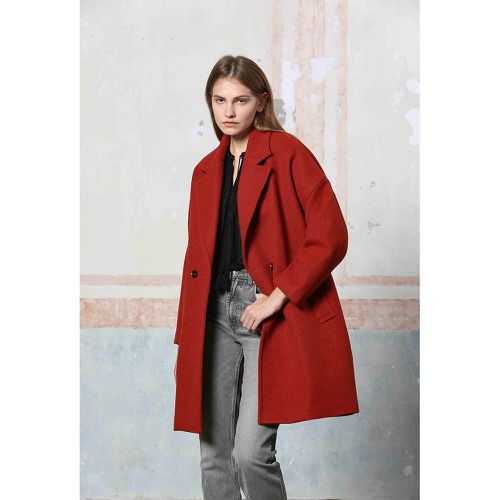 Mid-Length Coat with Tailored Collar - SEE U SOON - Modalova