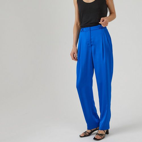 Recycled Pleat Front Trousers in Satin, Length 29.5" - LA REDOUTE COLLECTIONS - Modalova